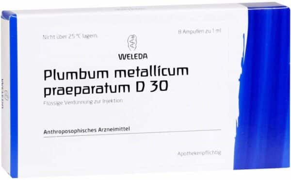 Plumbum Metallicum Praep. D 30 8 X 1 ml Ampullen