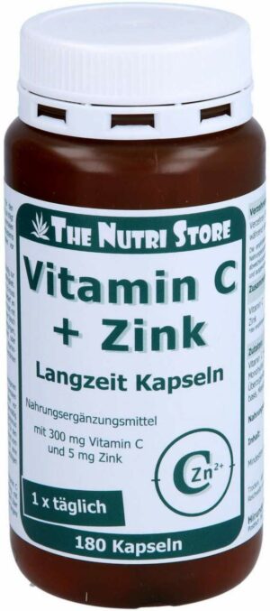 Vitamin C 300 + Zink 5 Langzeit 180 Kapseln