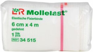 Mollelast Binden Weiss 6 cm X 4 M 1 Binde