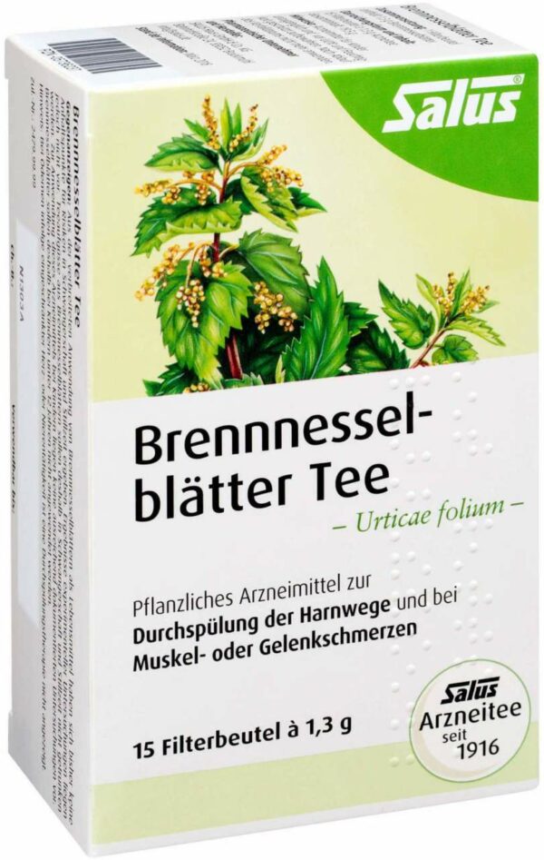 Brennnesselblätter Tee Bio Salus 15 Filterbeutel