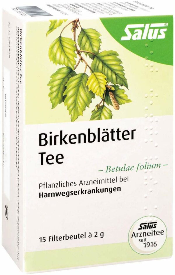 Birkenblätter Arzneitee Bio Salus 15 Filterbeutel