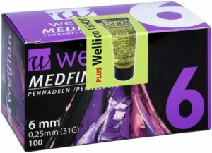 Wellion Medfine Plus Pen-Nadeln 6 mm 100 Stück