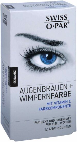 Augenbrauen und Wimpernfarbe 1 Set Schwarz Swiss O Par