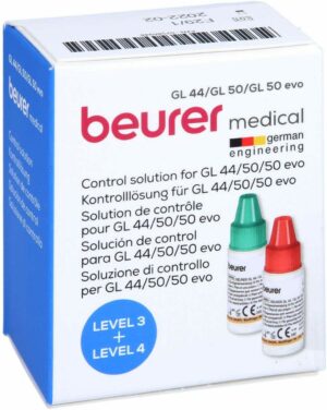 Beurer Gl 44 und Gl 50 Kontrolllösung Level 3 und 4  2 X 4 ml