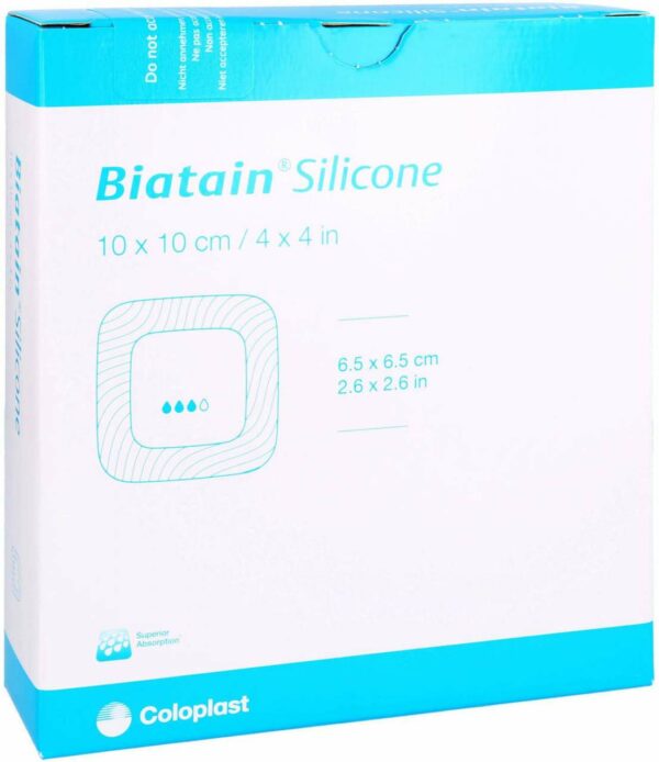 Biatain Silikon Schaumverband 10x10 cm