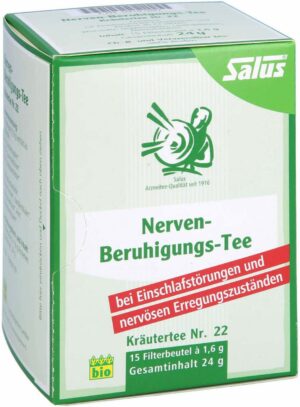 Nerven-Beruhigungstee Bio Salus 15 Filterbeutel