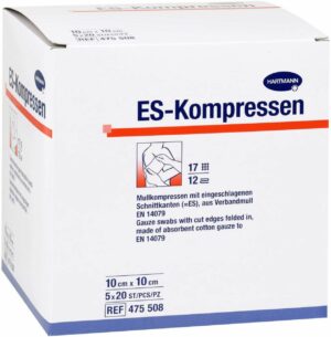 Es Kompressen Steril 10 X 10 cm 5 X 20 Kompressen