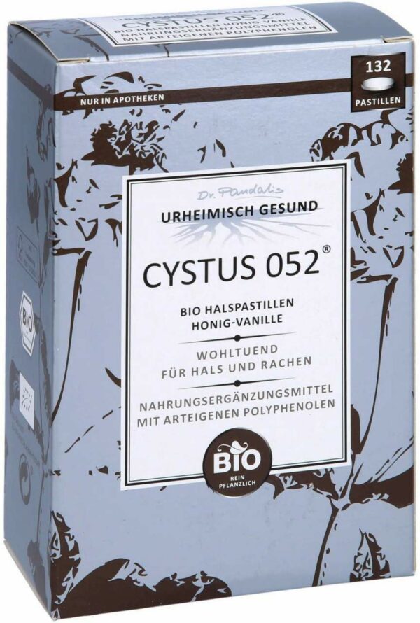 Cystus 052 Bio Halspastillen Honig Vanille