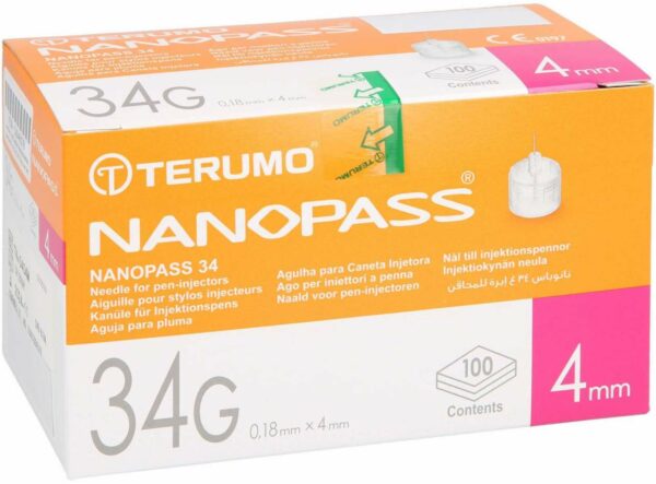 Nanopass 34 Pen Kanülen 34 G 0