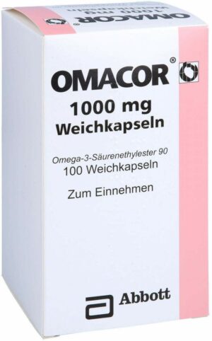 Omacor 1.000 mg 100 Weichkapseln