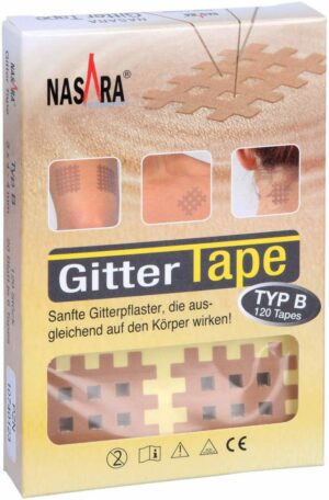 Nasara Gitter Tape Type B 28x36 mm 20x6 Pflaster