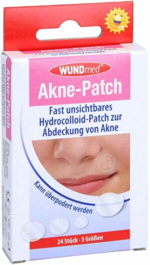 Akne Patch Hydrocolloid 3 Größen 24 Stück