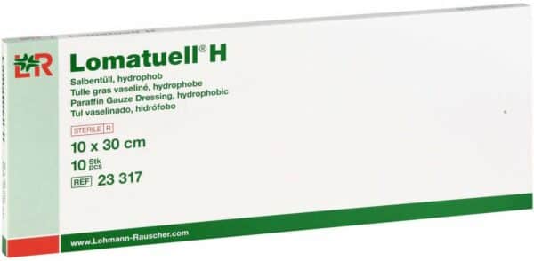 Lomatuell H Salbentüll 10x30 cm Steri