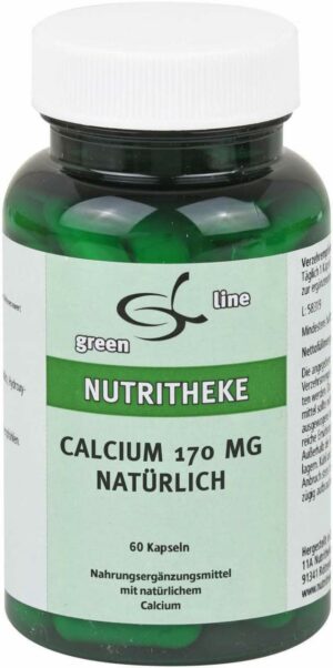 Calcium 170 mg Natürlich Kapseln 60 Kapseln