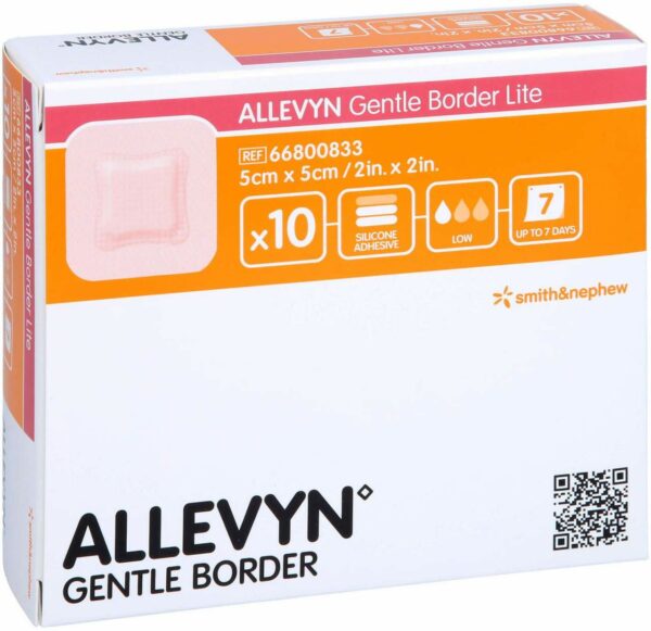 Allevyn Gentle Border Lite 5x5 cm Schaumverb.