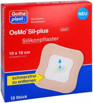 Osmo Sil-Plus Silikonpflaster 10x10 cm Steril