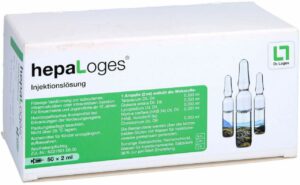 Hepaloges Injektionslösung 50 X 2 ml Ampullen