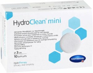 Hydroclean Mini Steril 3 cm Rund 10 Kompressen