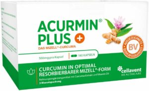 Acurmin Plus  Mizell Curcuma Weichkapseln 180 Stück