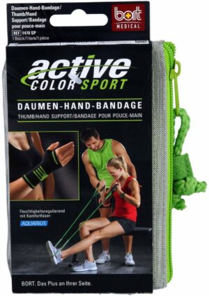 Bort Activecolor Sport Daumen Hand  Bandage Schwarz  Gr. M 1 Stück