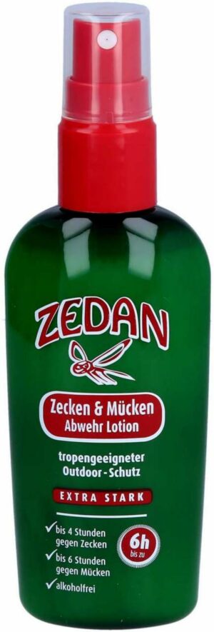 Zedan Outdoor Zecken & Mücken Abwehr 100 ml Lotion