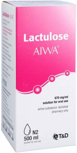 Lactulose Aiwa 670 mg Pro ml Lösung zum Einnehmen 500 ml