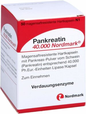 Pankreatin 40.000 Nordmark Magensaftres.Hartkaps.