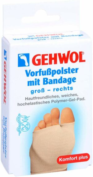 Gehwol Vorfußpolster Mit Bandage Rechts Groß 1 Stück