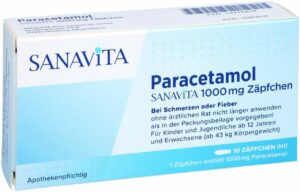 Paracetamol Sanavita 1000 mg 10 Zäpfchen