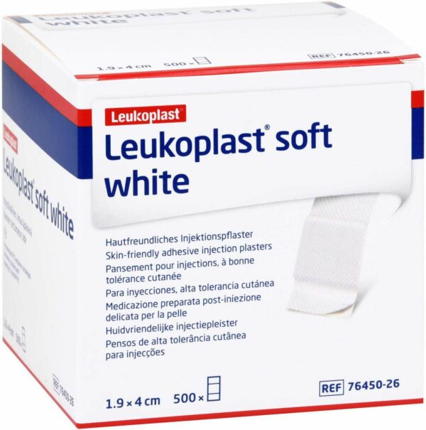 Leukoplast Soft White 19 X 40 mm Injektionspflaster 500 Stück