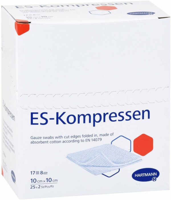 Es Kompressen Steril 10 X 10 cm 8 Fach 25 X 2 Kompressen