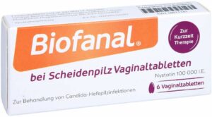 Biofanal bei Scheidenpilz 100 000 I.E. 6 Vaginaltabletten