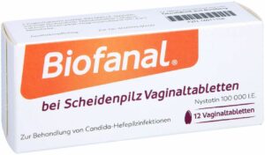 Biofanal bei Scheidenpilz 100 000 I.E. Vaginaltabletten 12 Stück