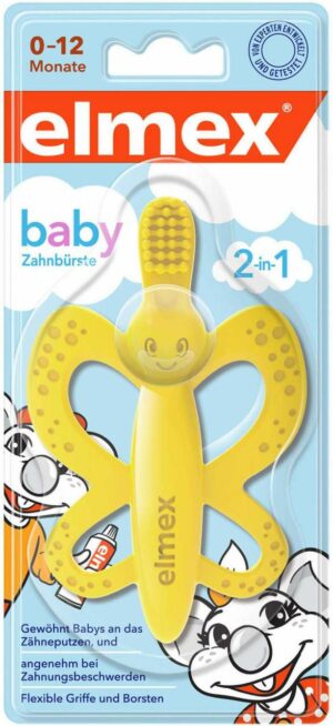 Elmex Baby Zahnbürste und Beißring