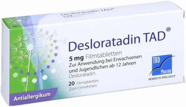 Desloratadin Tad 5 mg 20 Filmtabletten