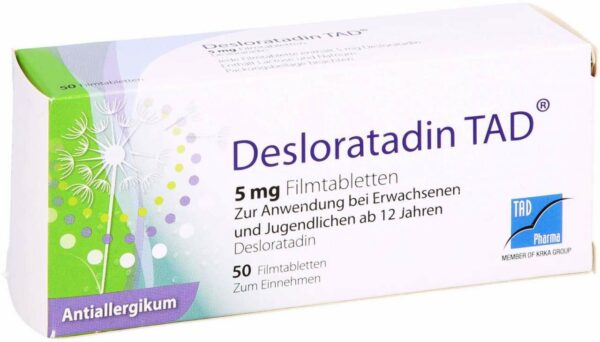 Desloratadin Tad 5 mg 50 Filmtabletten