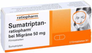 Sumatriptan-Ratiopharm bei Migräne 50 mg 2 Filmtabletten