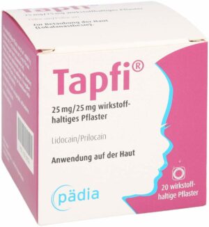 Tapfi 25 mg und 25 mg Wirkstoffhaltiges Pflaster 20 Stück