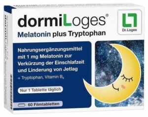 Dormiloges Melatonin plus Tryptophan 60 Filmtabletten