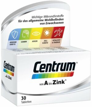 Centrum A - Zink 30 Tabletten