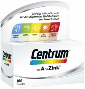 Centrum A - Zink 180 Tabletten