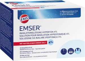 Emser Inhalationslösung Hyperton 4 % 20 X 5 ml Inhalationsampullen