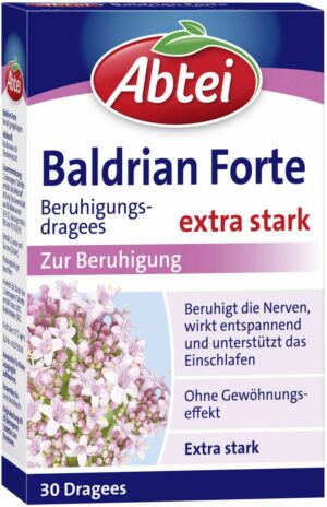 Abtei Baldrian Forte 30 Überzogene Tabletten