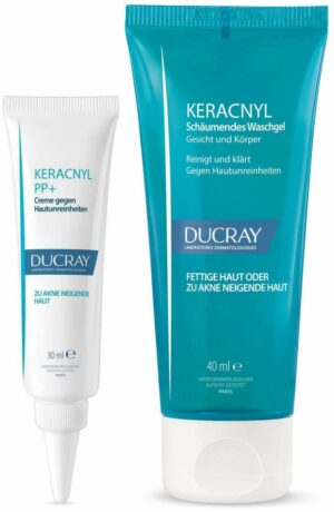 Ducray Keracnyl Glycolic+ Anti-Mitesser 30 ml Creme + gratis Waschgel 40 ml