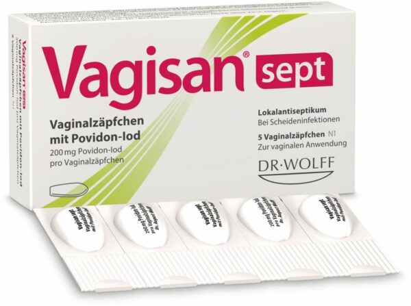 Vagisan Sept Vaginalzäpfchen Mit Povidon-Iod 5 Stück