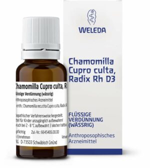 Weleda Chamomilla Cupro Culta Radix Rh D3 20 ml Dilution