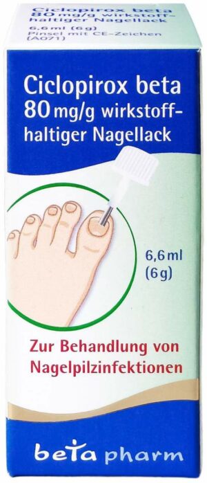 Ciclopirox Beta 80 mg Pro G Wirkstoffhalt.Nagellack 6