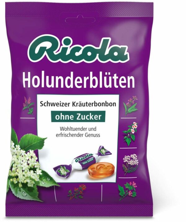 Ricola Ohne Zucker Holunderblüten 75 G Bonbons