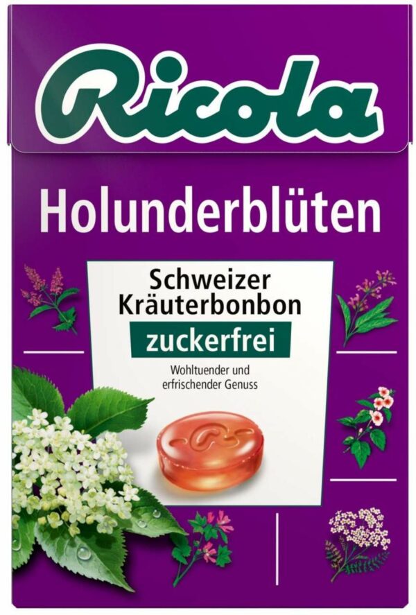 Ricola Ohne Zucker Box Holunderblüten 50 G Bonbons