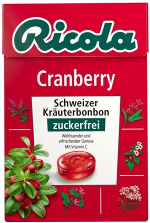 Ricola Box Cranberry zuckerfrei 50 g